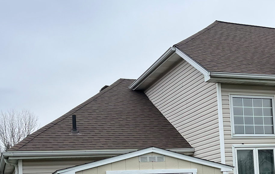New gutter installation on Ohio home
